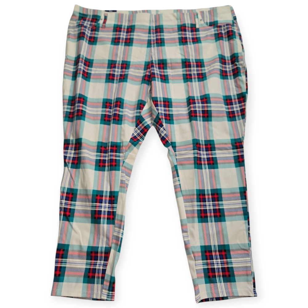 Terra & Sky Multicolor Plaid Pants
